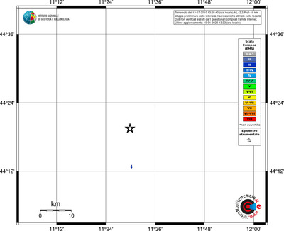 Mappa EMS - territori località