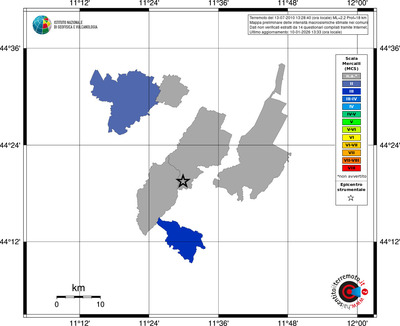 Mappa MCS - territori comuni
