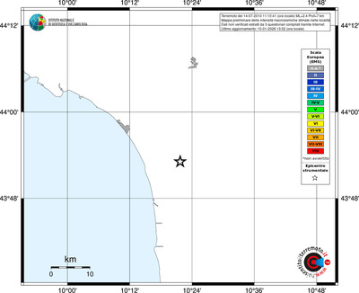 Mappa EMS - territori località