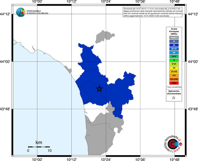 Mappa EMS - territori comuni