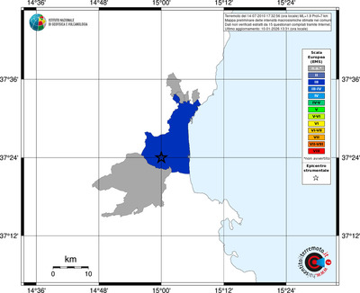 Mappa EMS - territori comuni