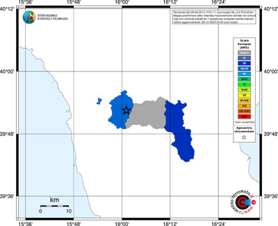 Mappa EMS - territori comuni