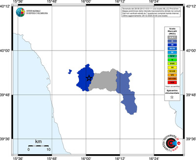 Mappa MCS - territori comuni