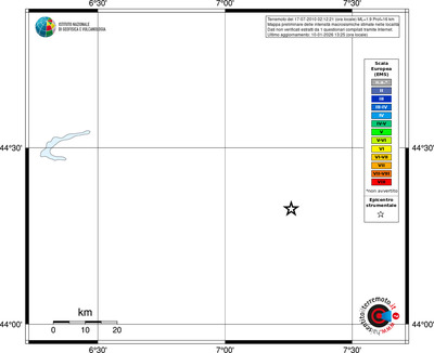 Mappa EMS - territori località