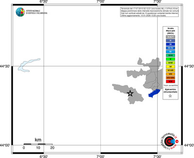 Mappa MCS - territori comuni