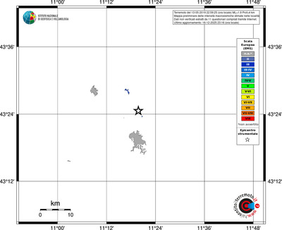 Mappa EMS - territori località