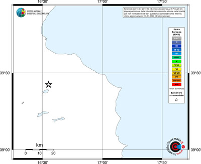 Mappa EMS - territori località