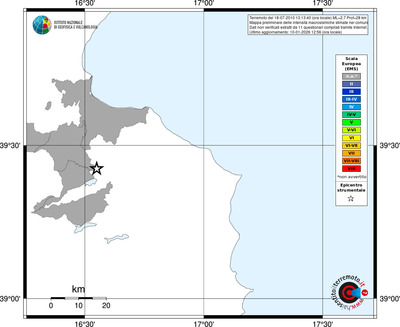 Mappa EMS - territori comuni