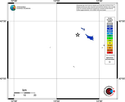 Mappa EMS - territori località