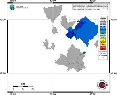 Mappa EMS - territori comuni
