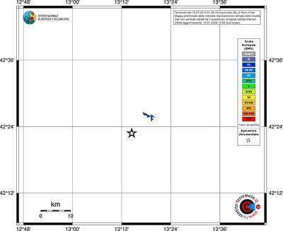 Mappa EMS - territori località
