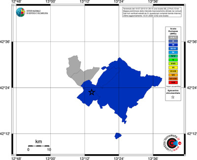 Mappa EMS - territori comuni