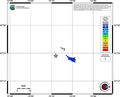Mappa MCS - territori località