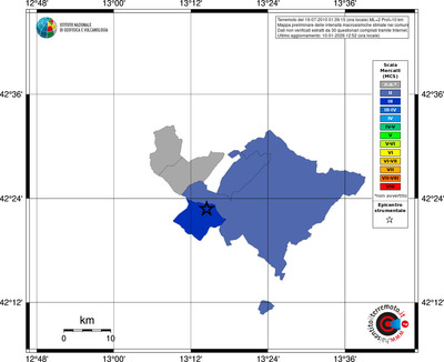 Mappa MCS - territori comuni
