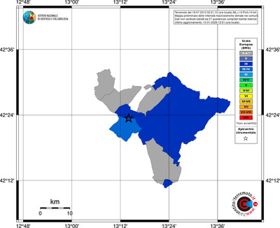 Mappa EMS - territori comuni