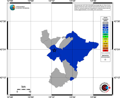 Mappa EMS - territori comuni