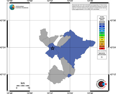 Mappa MCS - territori comuni