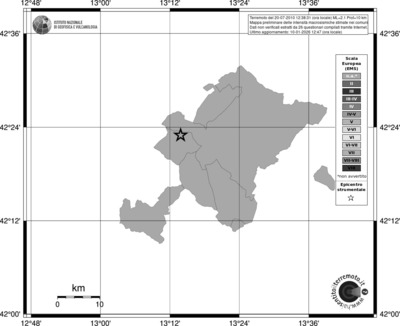 Mappa EMS - territori comuni