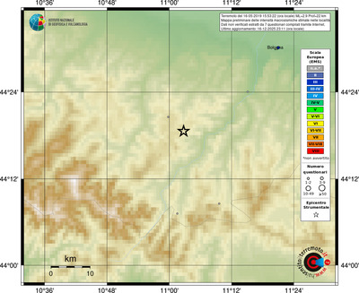 Mappa EMS - località