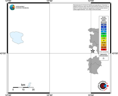 Mappa EMS - territori comuni