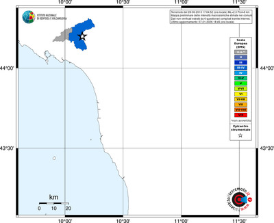 Mappa EMS - territori comuni