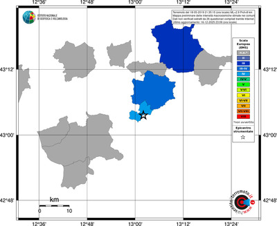 Mappa EMS - territori comuni