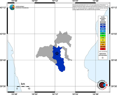 Mappa EMS - territori comuni
