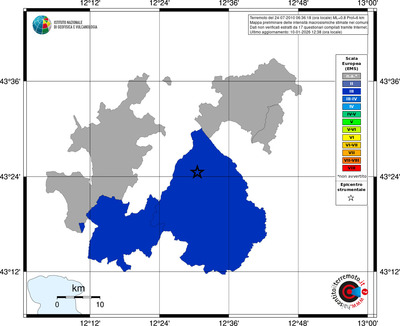 Mappa EMS - territori comuni