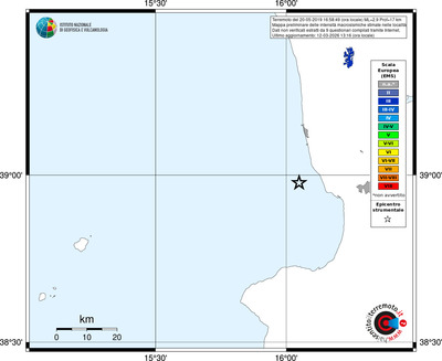 Mappa EMS - territori località