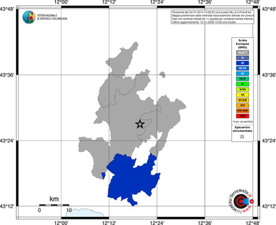 Mappa EMS - territori comuni
