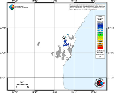Mappa EMS - territori località