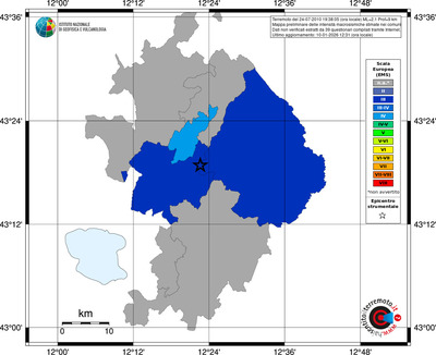 Mappa EMS - territori comuni
