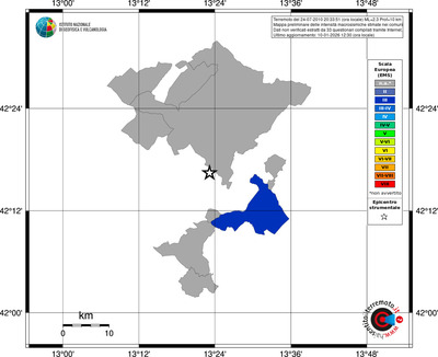 Mappa EMS - territori comuni
