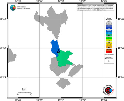 Mappa EMS - territori comuni