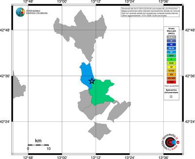 Mappa MCS - territori comuni