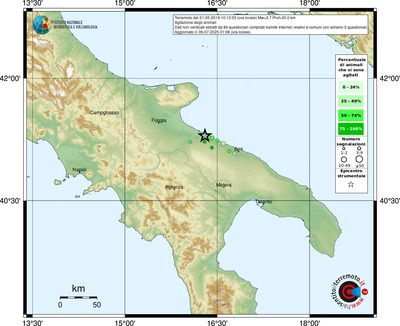 Mappa comuni con almeno 3 questionari