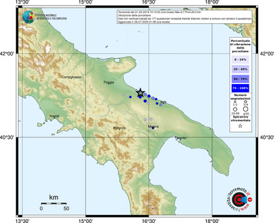 Mappa comuni con almeno 3 questionari