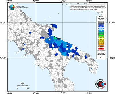 Mappa EMS - territori comunali