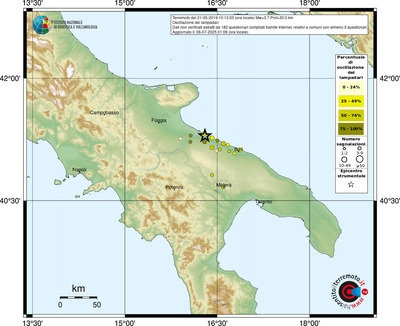 Mappa comuni con almeno 3 questionari