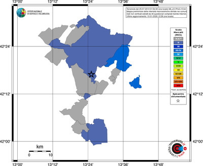 Mappa MCS - territori comuni