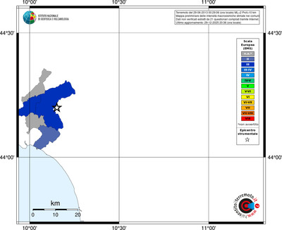 Mappa EMS - territori comuni