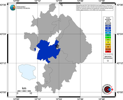 Mappa EMS - territori comuni
