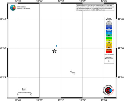 Mappa EMS - territori località
