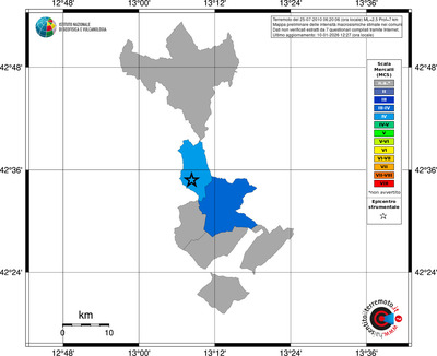 Mappa MCS - territori comuni