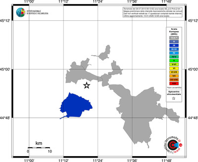 Mappa EMS - territori comuni