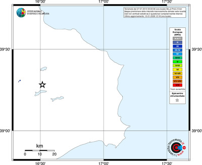 Mappa EMS - territori località