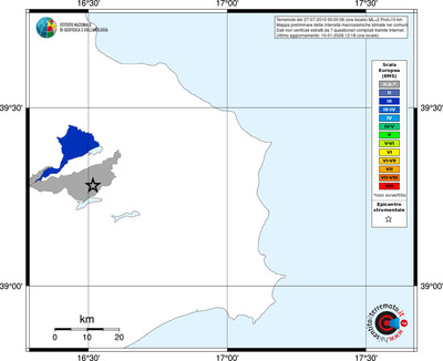 Mappa EMS - territori comuni