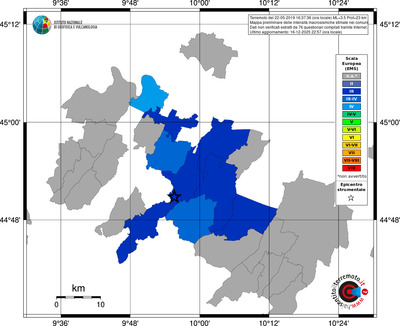Mappa EMS - territori comuni