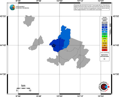 Mappa EMS - territori comuni