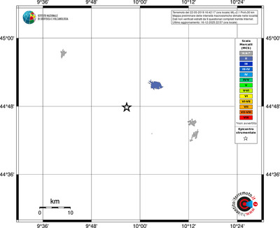 Mappa MCS - territori località